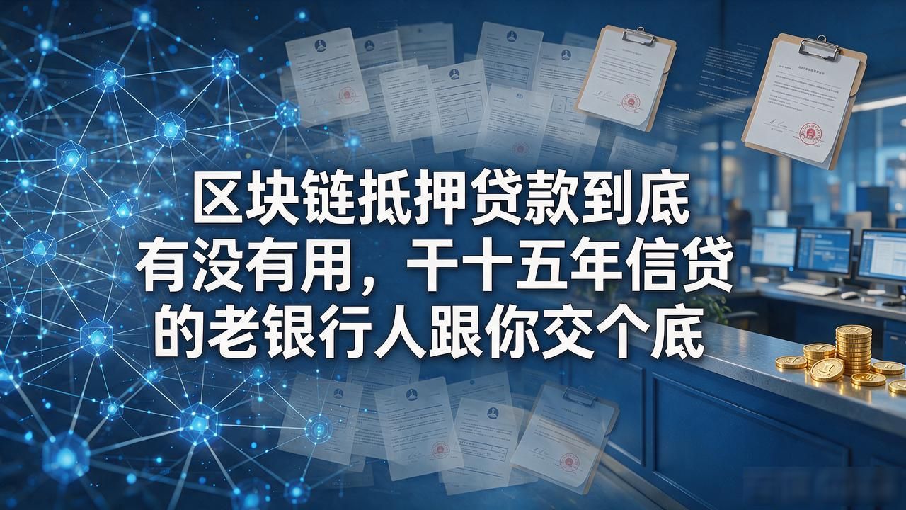传统抵押贷款流程提速_银行信贷区块链抵押贷款_区块链抵押贷款有用吗